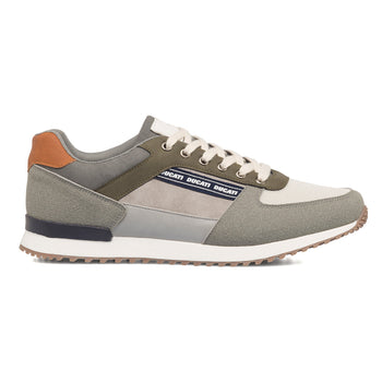 Sneakers khaki da uomo con logo laterale Ducati, Brand, SKU m114001434, Immagine 0